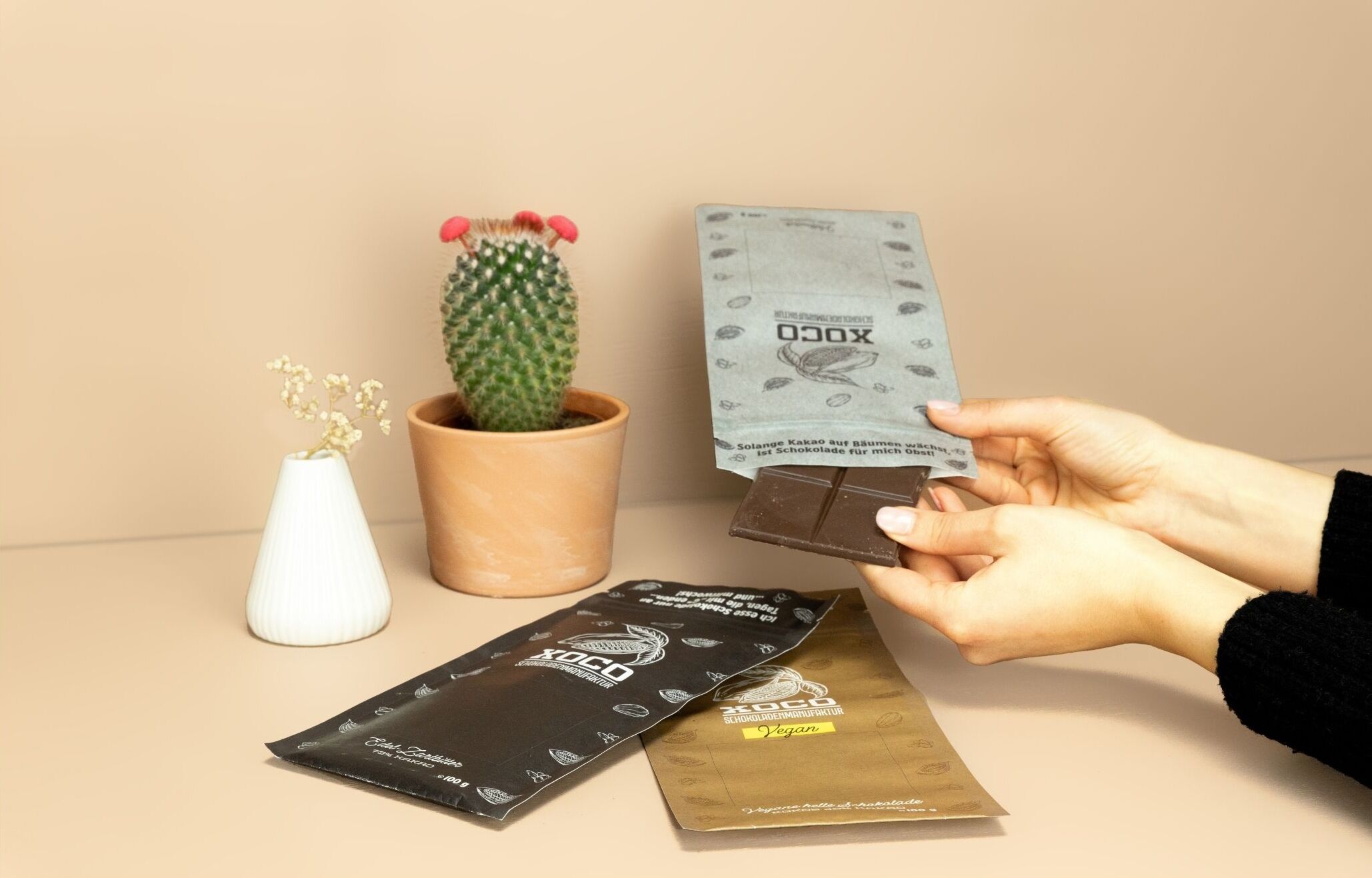 Standbodenbeutel für Schokolade